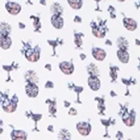 Men's Novelty Print Short Sleeve Collared Shirt