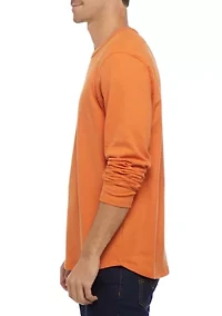 Long Sleeve Thermal Crew Sweatshirt