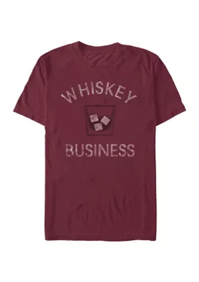Juniors' Whiskey Business Graphic Short Sleeve T-Shirt