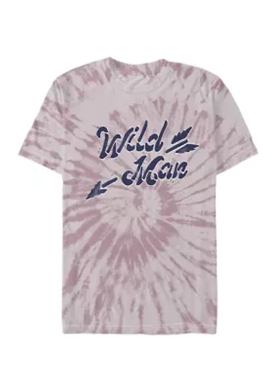 Juniors' Wild Man Graphic Short Sleeve T-Shirt