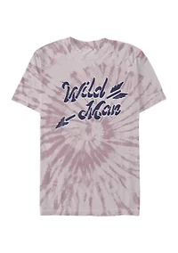 Juniors' Wild Man Graphic Short Sleeve T-Shirt