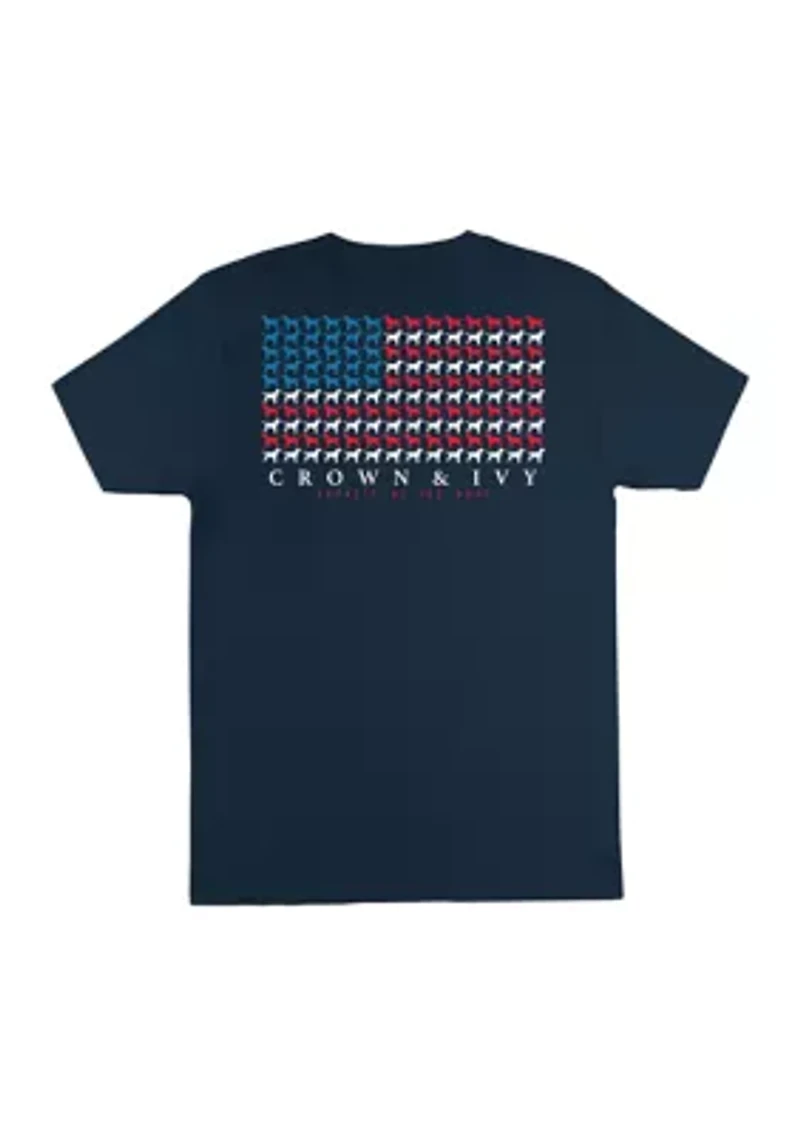 American Flag Graphic T-Shirt