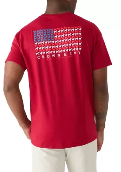 American Flag Graphic T-Shirt