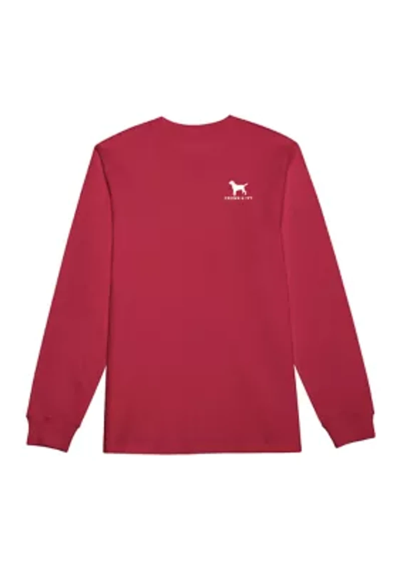 Santas Helper Long Sleeve Graphic T-Shirt