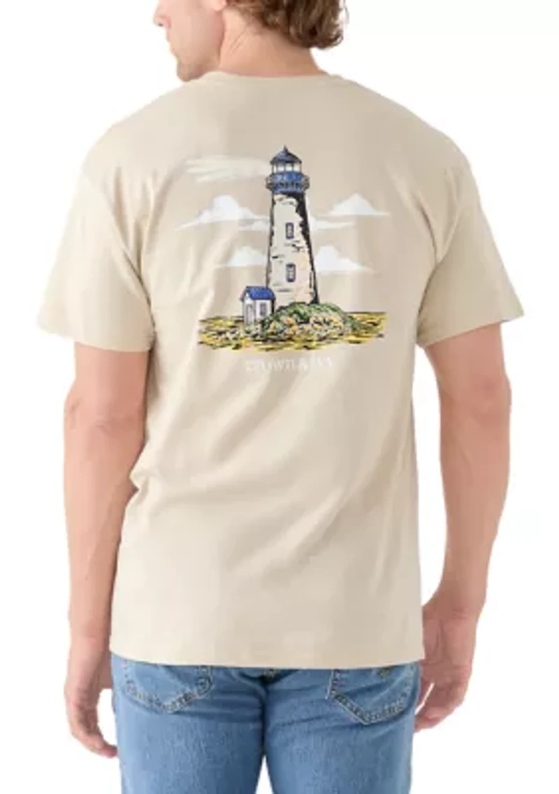 Short Sleeve Lighthouse Graphic T-Shirt