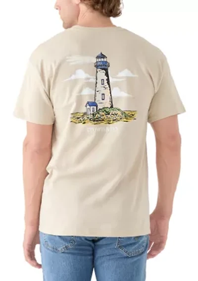 Short Sleeve Lighthouse Graphic T-Shirt