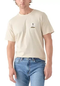Short Sleeve Lighthouse Graphic T-Shirt