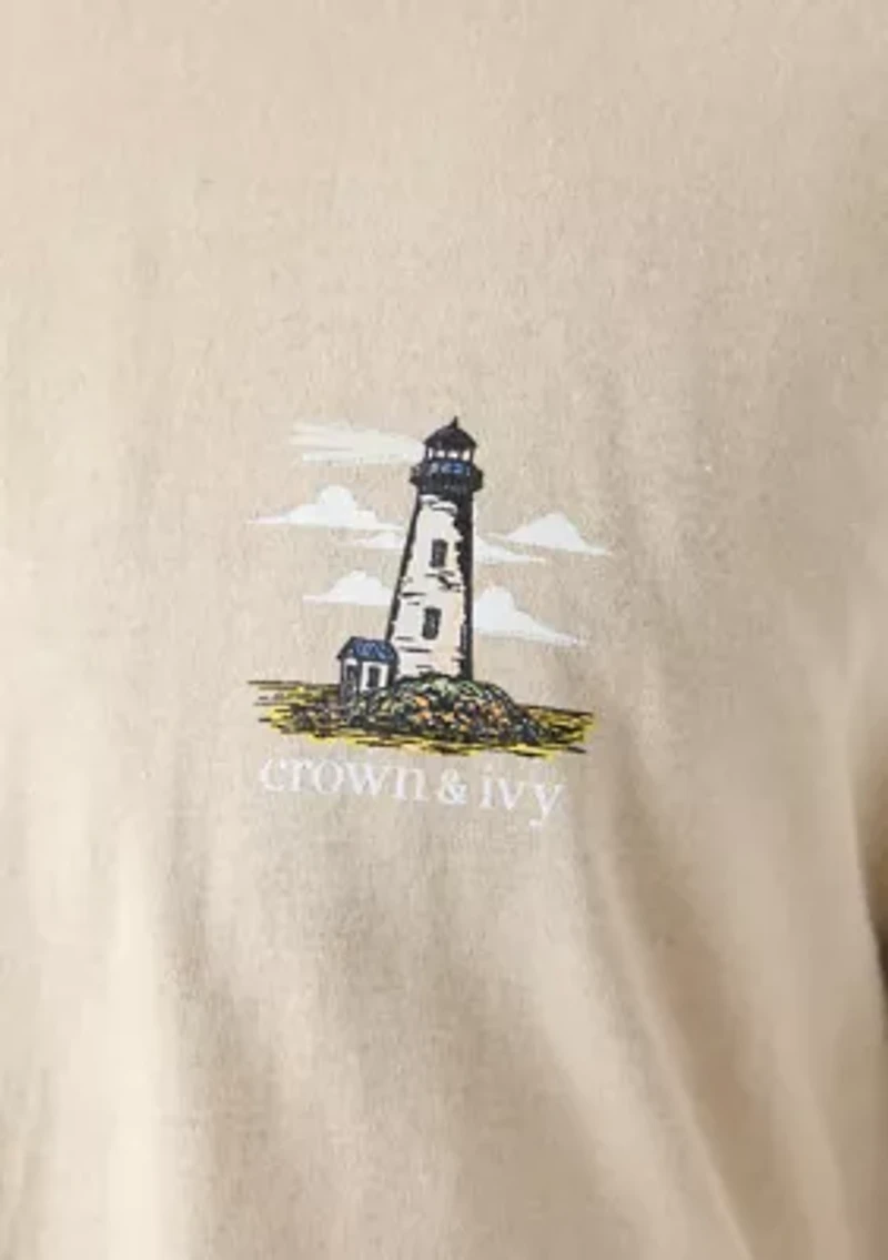 Short Sleeve Lighthouse Graphic T-Shirt