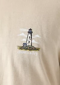 Short Sleeve Lighthouse Graphic T-Shirt