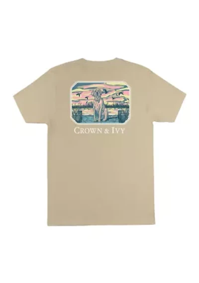 Short Sleeve Dock Dog Graphic T-Shirt