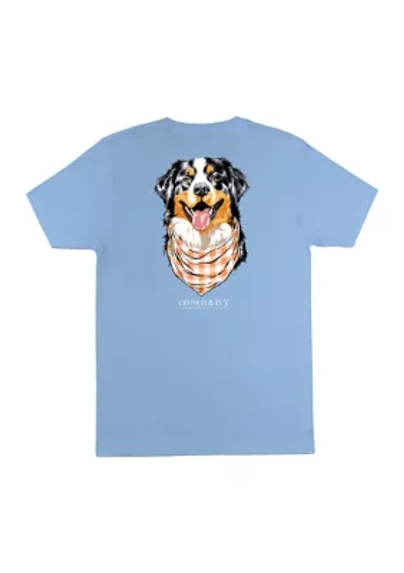 Men's Short Sleeve Dog Graphic T-Shirt