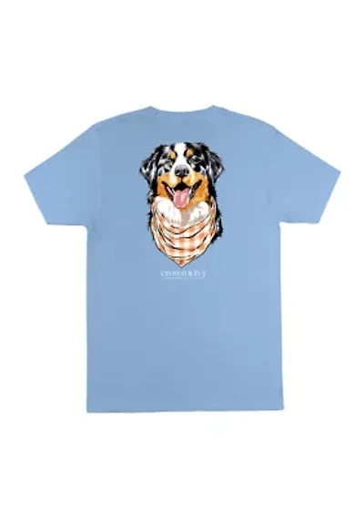 Men's Short Sleeve Dog Graphic T-Shirt