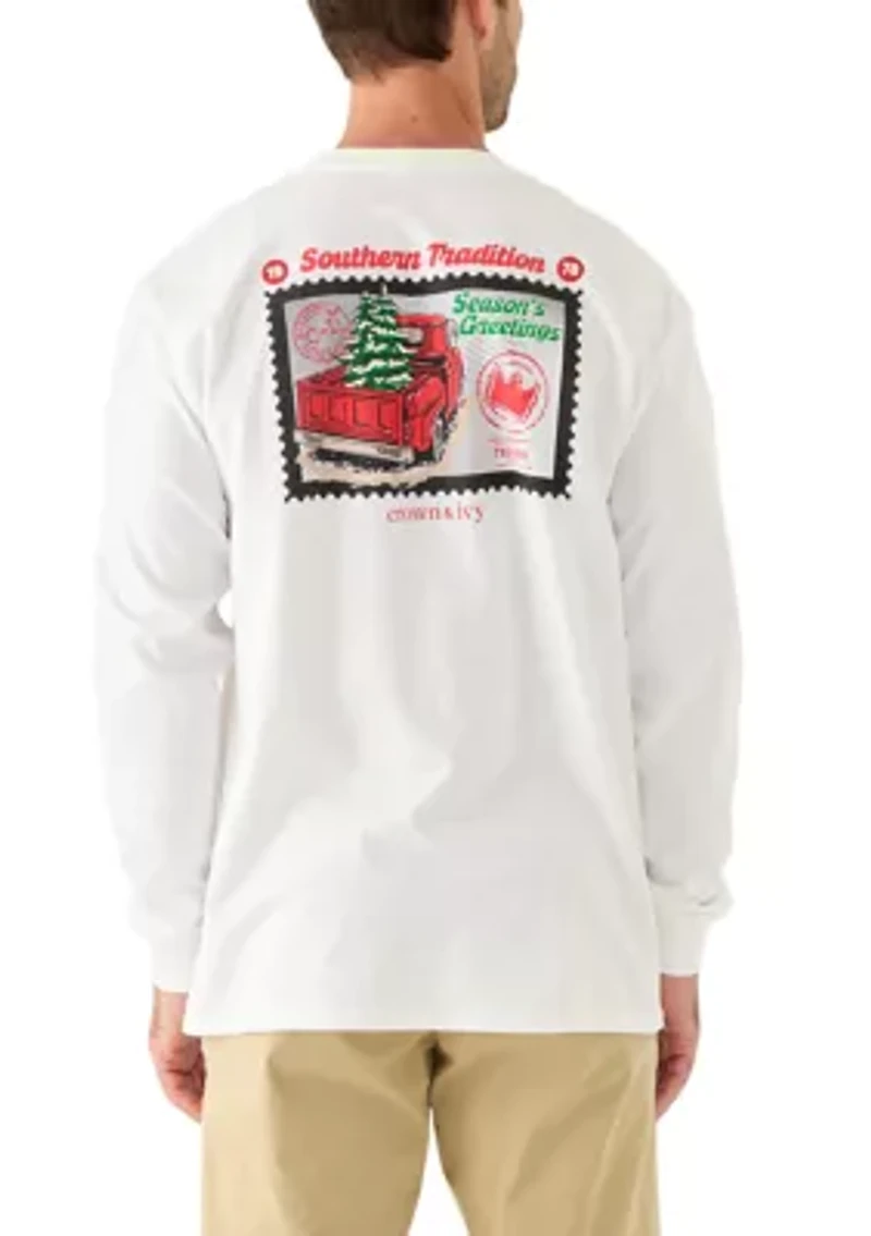 Men's Dino Long Sleeve Graphic T-Shirt