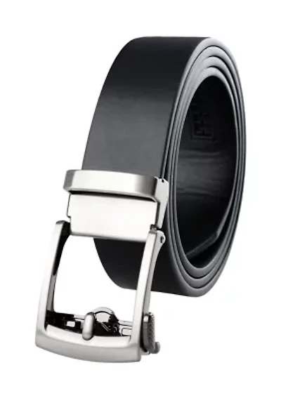 Adjustable Track Lock Buckle Dress Belt