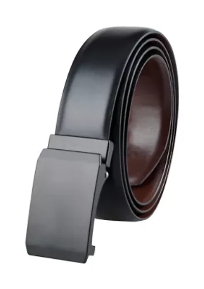 Fully Adjustable Compression Plaque Buckle Dress Belt