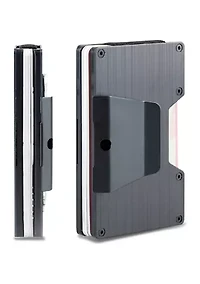 Expandable Card Case with Money Clip Wallet