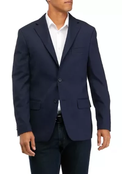 Birdseye Button Front Blazer