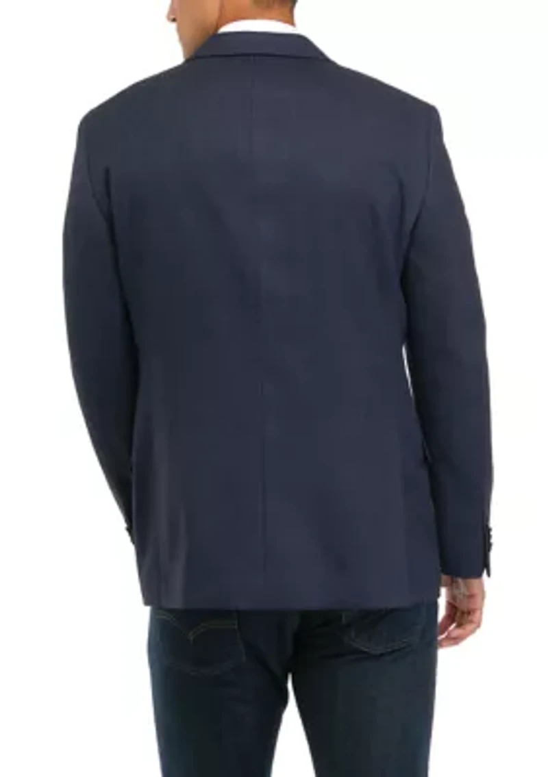 Birdseye Button Front Blazer