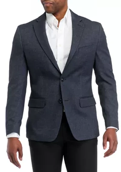 Textured Solid Modern Fit Sport Coat