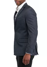 Textured Solid Modern Fit Sport Coat