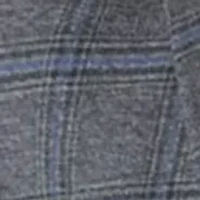 Gray Plaid Printed Sportcoat