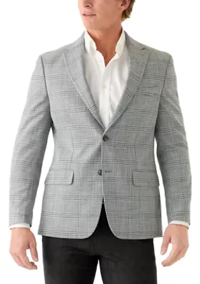 Men's Grey Plaid Sports Coat