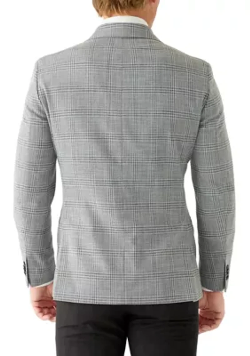 Men's Grey Plaid Sports Coat