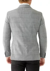 Men's Grey Plaid Sports Coat