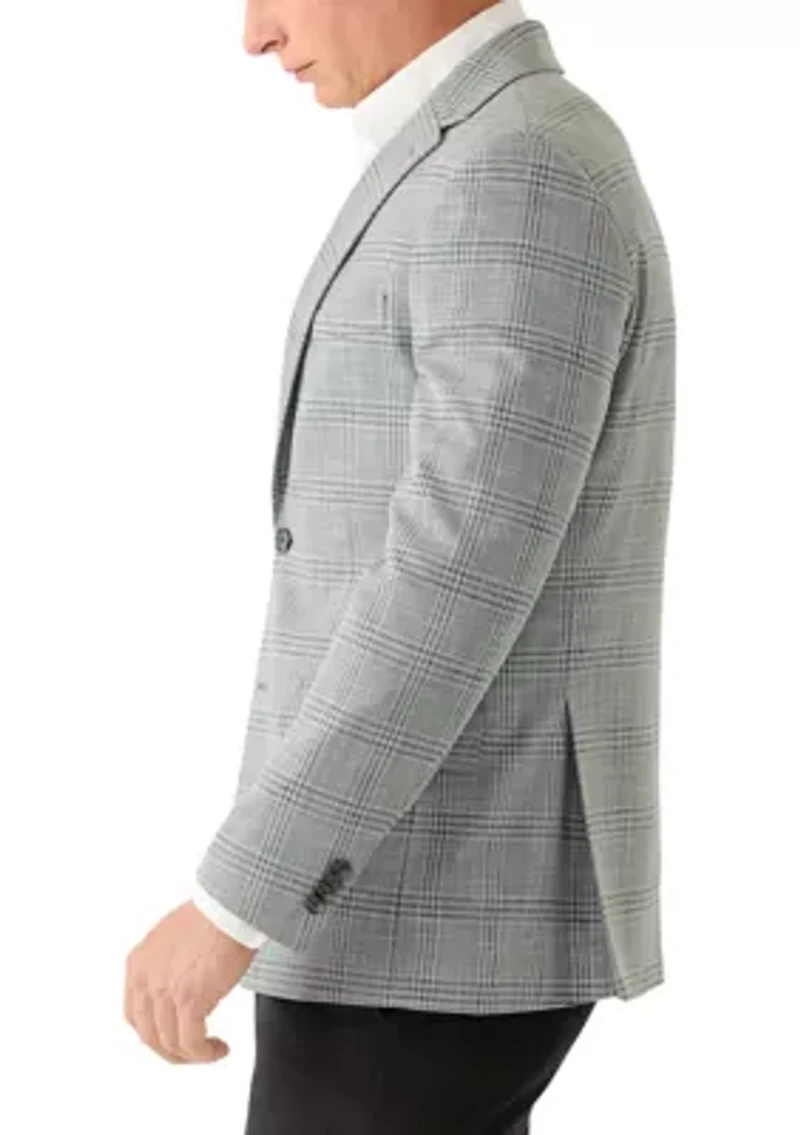 Men's Grey Plaid Sports Coat