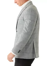 Men's Grey Plaid Sports Coat