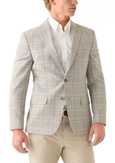 Men's Tan Plaid Sportcoat