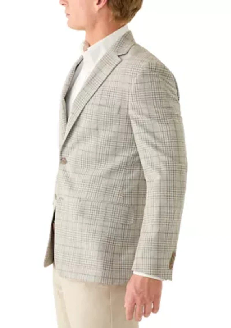 Men's Tan Plaid Sportcoat