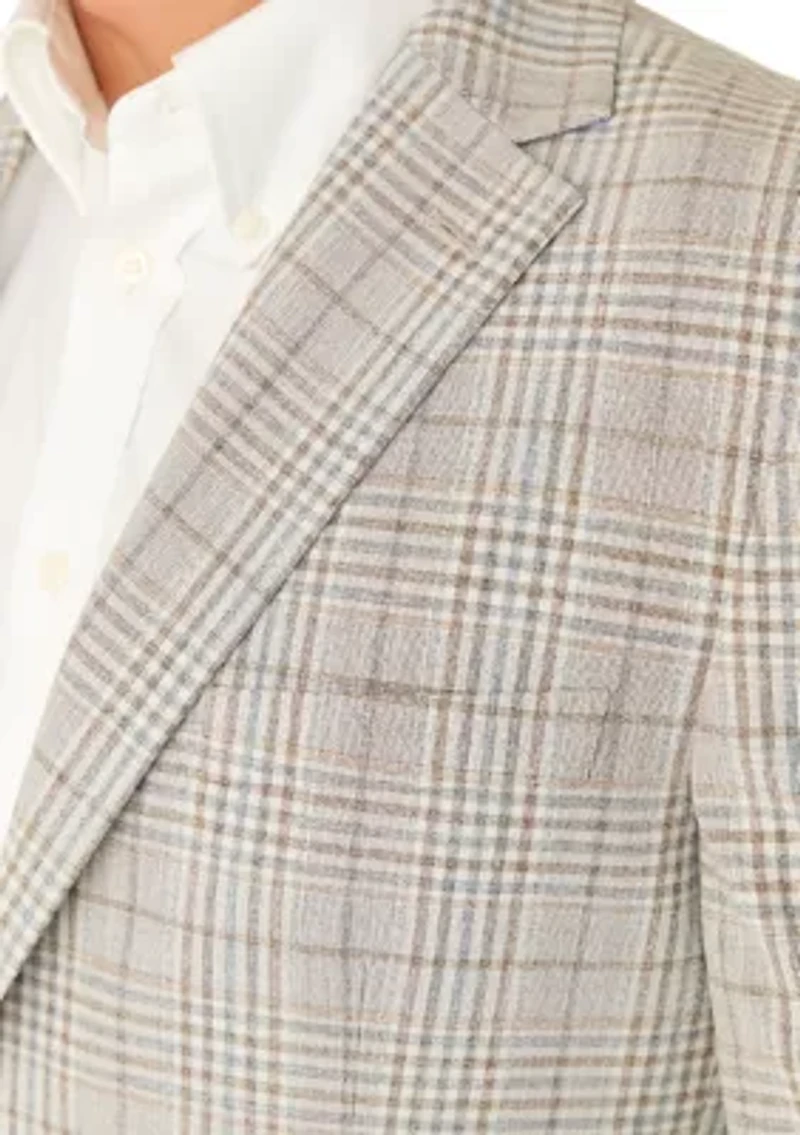 Men's Tan Plaid Sportcoat