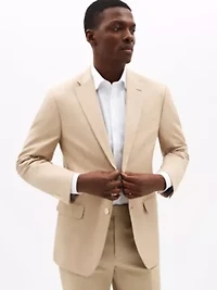 Tan Plain Classic Sport Coats