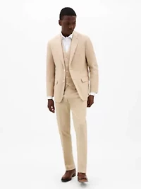 Tan Plain Classic Sport Coats