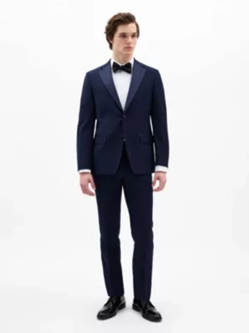 Navy Twill Classic Sport Coats