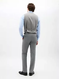 Black/White Sharkskin Regular Vests