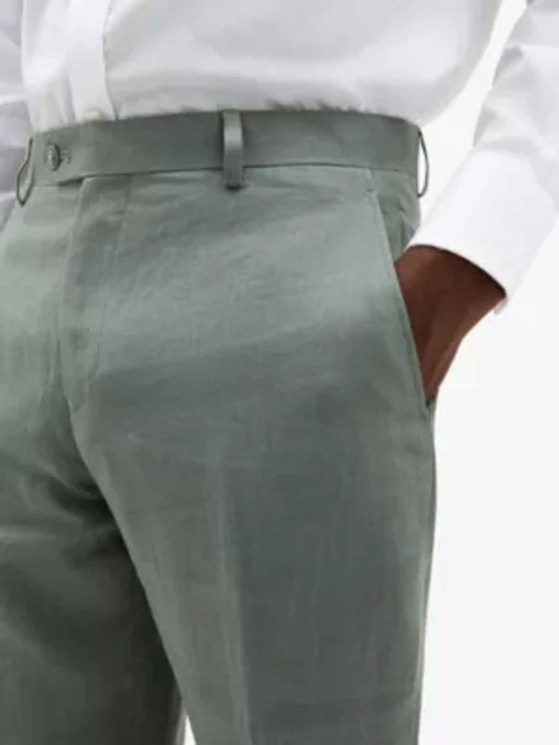 Sage Plain Classic Pants