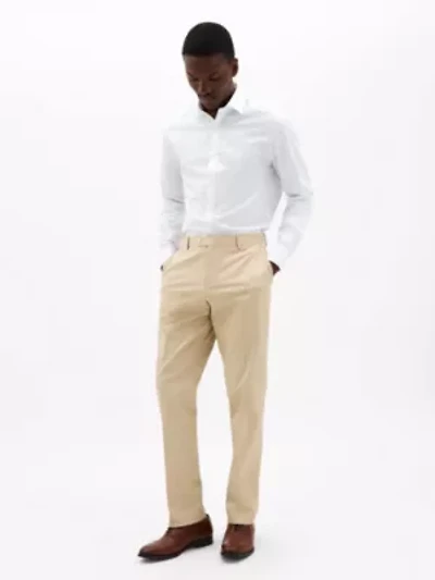 Tan Plain Classic Pants