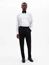 Black Twill Classic Pants