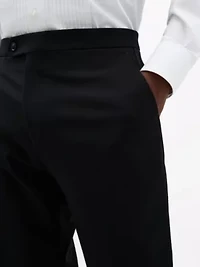 Black Twill Classic Pants