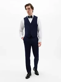 Navy Twill Regular Vests