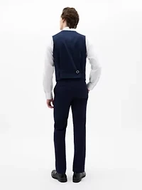 Navy Twill Regular Vests