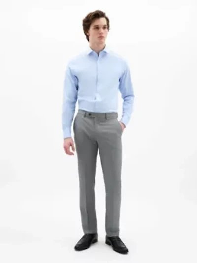 Black/White Sharkskin Classic Pants