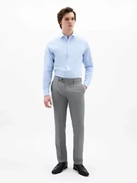 Black/White Sharkskin Classic Pants