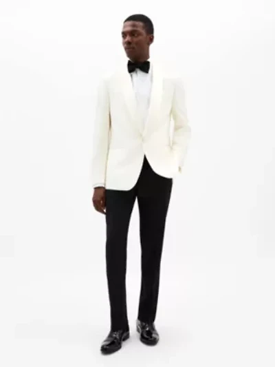 White Solid Classic Sport Coats