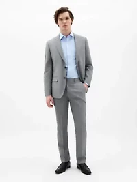 Black/White Sharkskin Classic Sport Coats