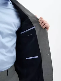 Black/White Sharkskin Classic Sport Coats