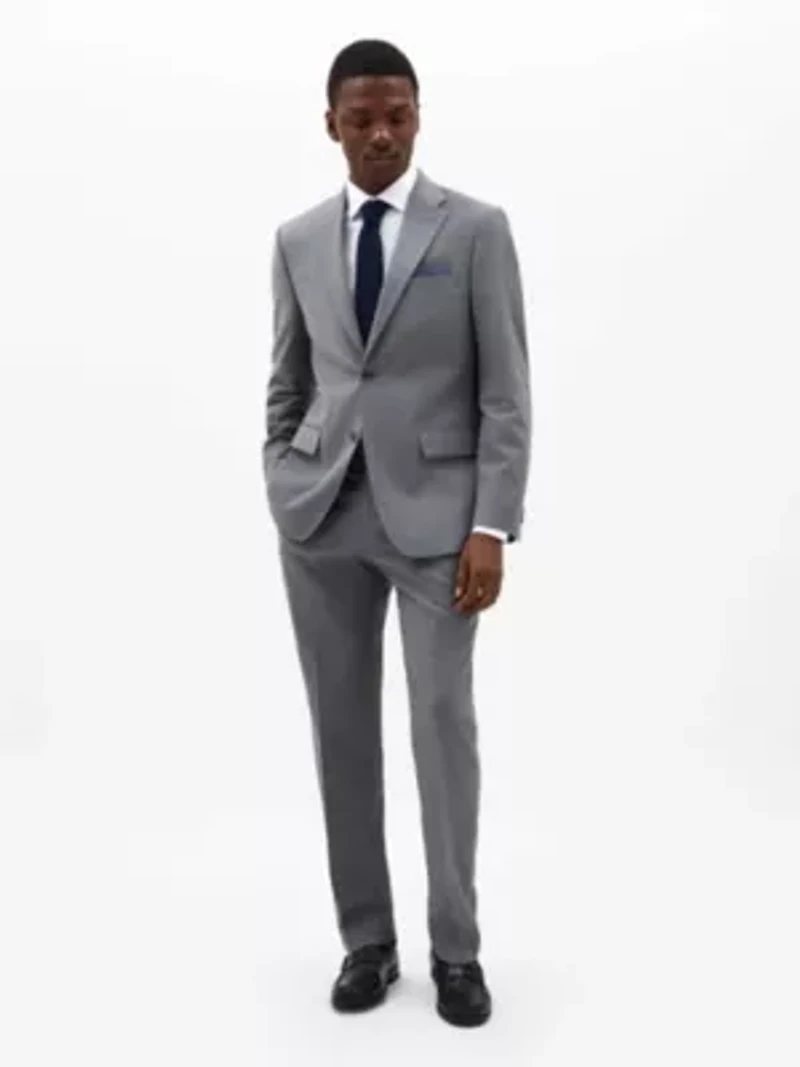 Pearl Grey Solid Classic Sport Coats