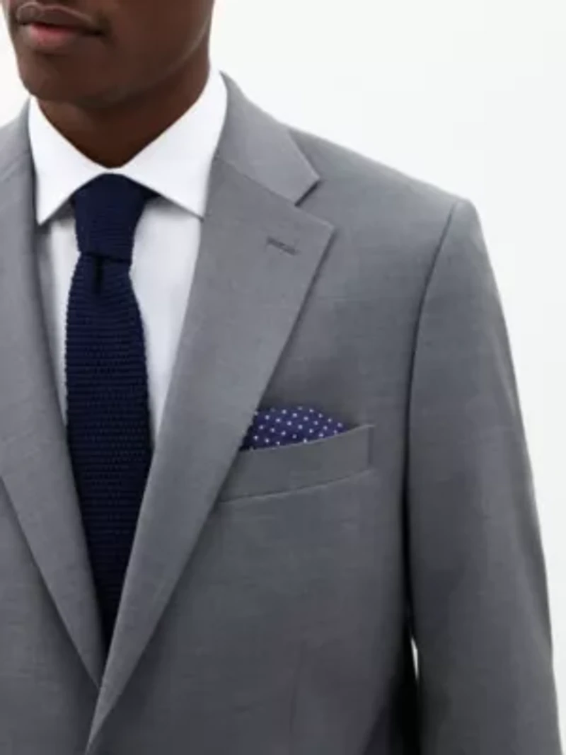Pearl Grey Solid Classic Sport Coats